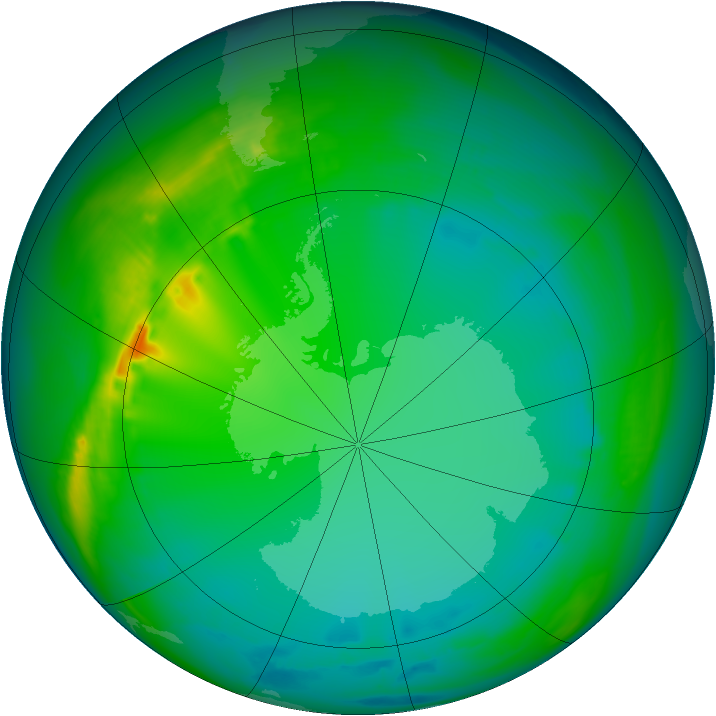 Ozone Map 2007-07-19